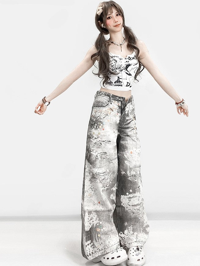 Glamorous Top Letter Print White Cami Y2K