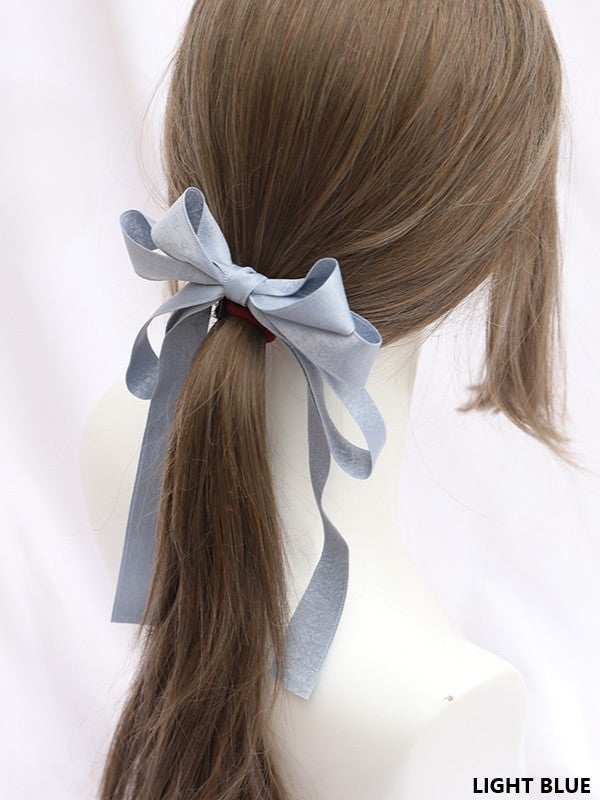 Satin Color Large Tie 11 Hair Lolita Bowknot Options