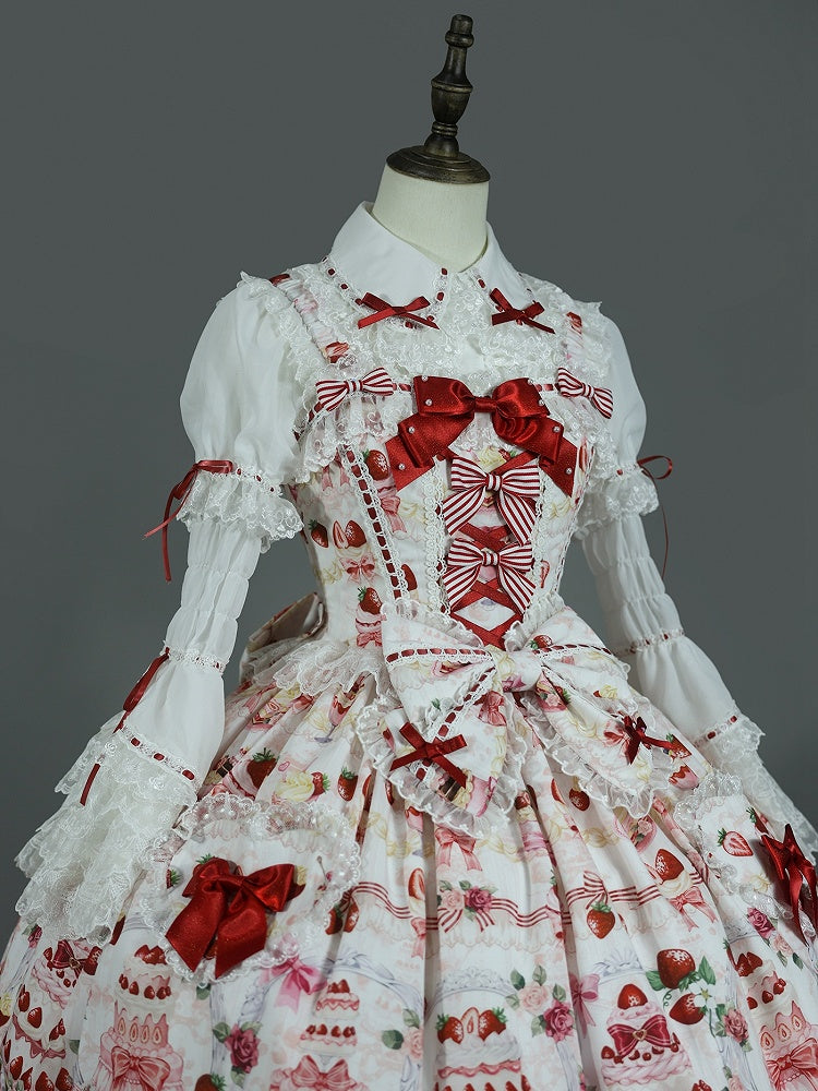 半袖パフブラウス ホワイト