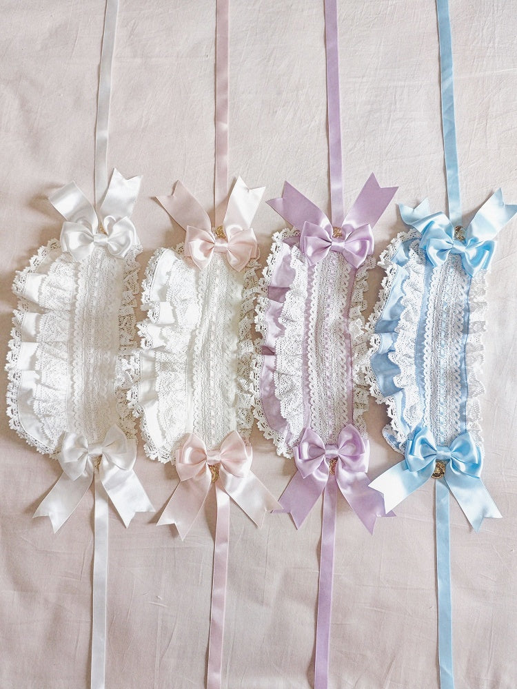 White / Purple Pink Hairband Blue