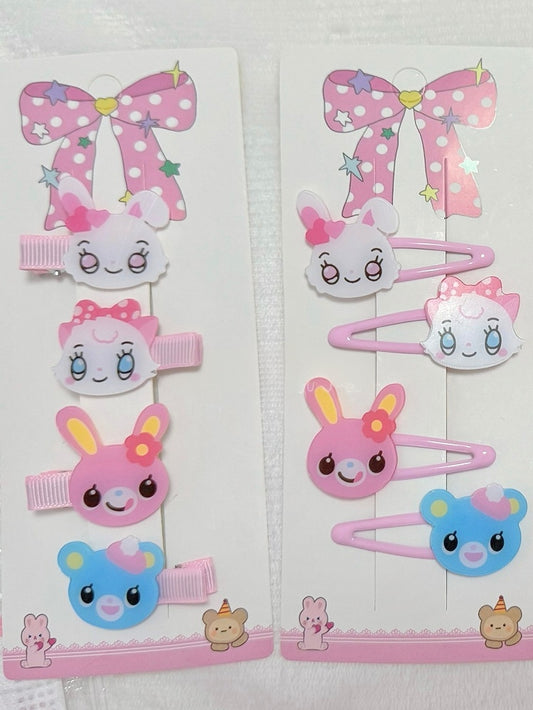 4 Options Animal Kawaii Hairclips