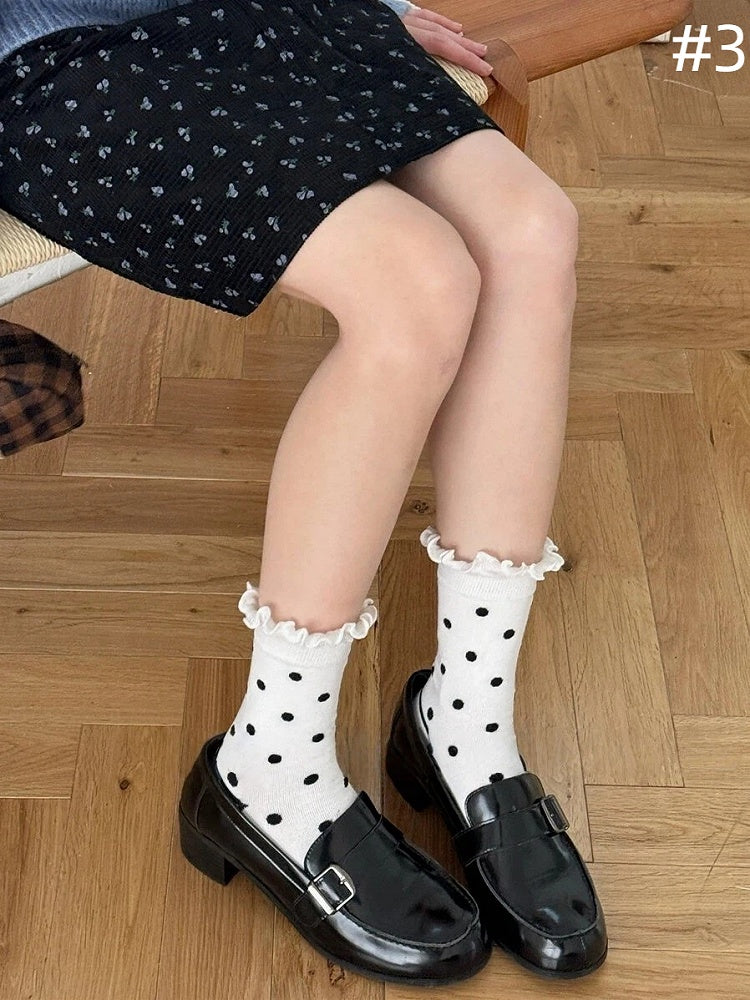 Style) Socks 5-Style Daily Sweet (Cute