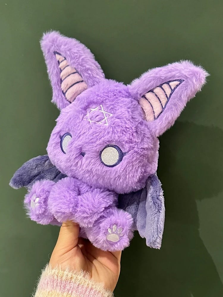 Purple Gothic Bat Plushie