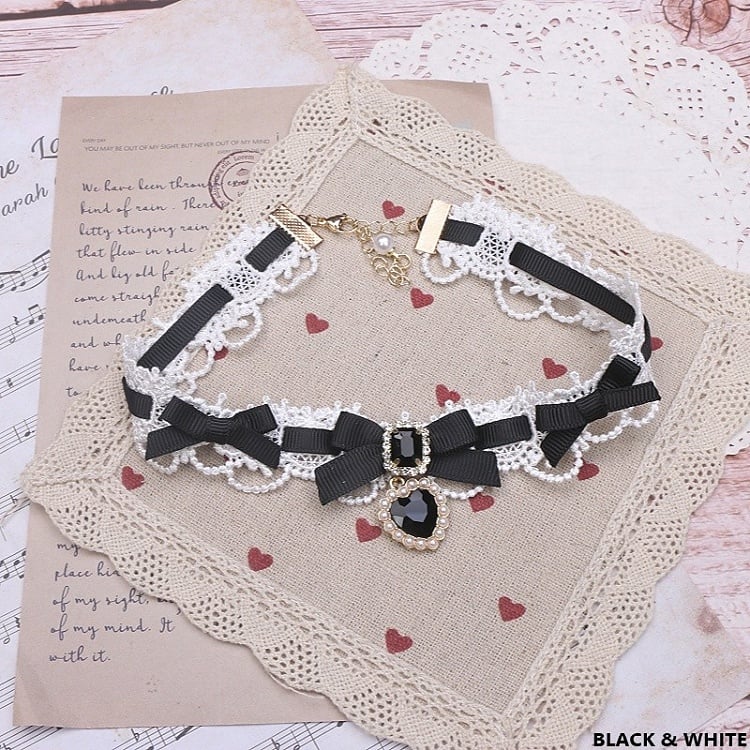 Kei Bowknot Jirai Choker 11 Lace Color Options