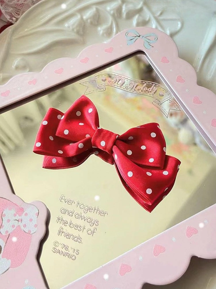 10 Farben Bowknot Haarspange Muster Polka-Dot Optionen