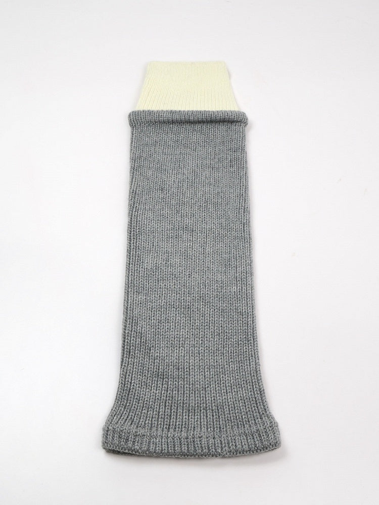 5 Mid-calf Design Colors Colorblock Knit Leg Warmers