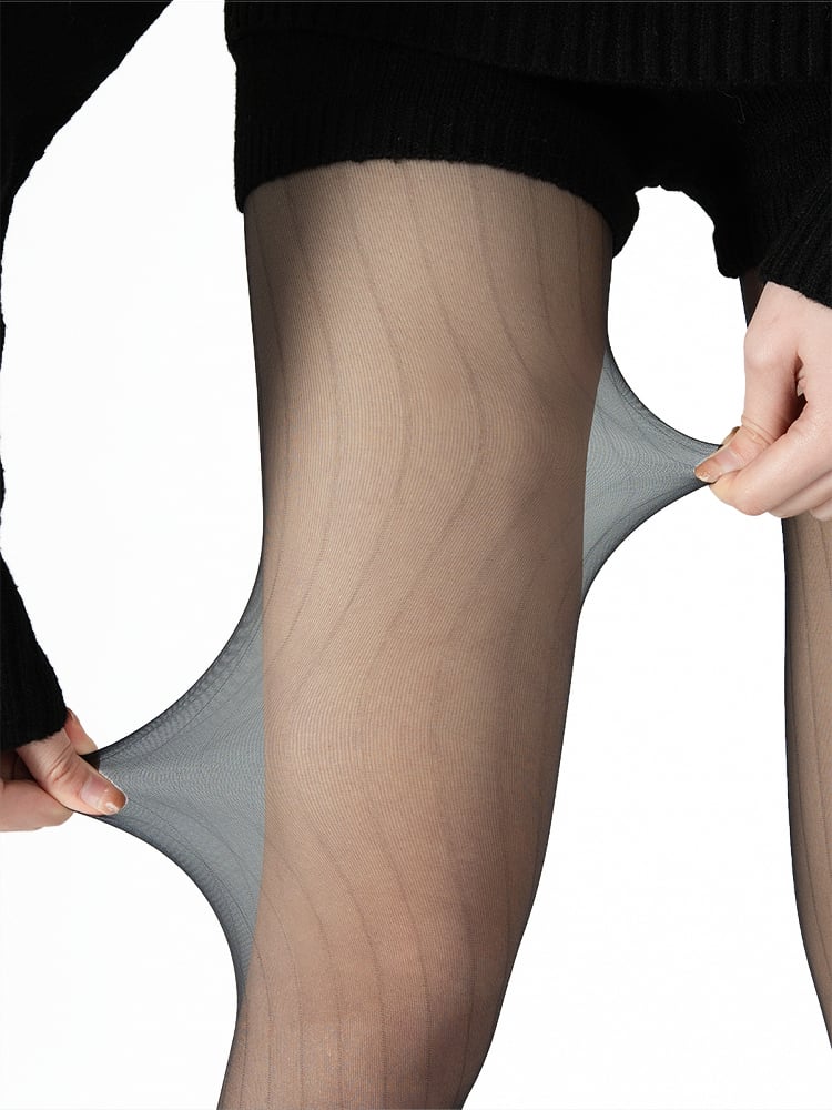 Slimming Tights Pattern Vertical 4 Colors Sheer Striped