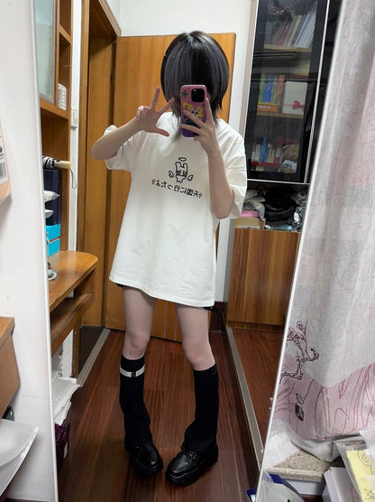 with Embellishment Crewneck White Sequins Wing Cotton T-shirt Pattern