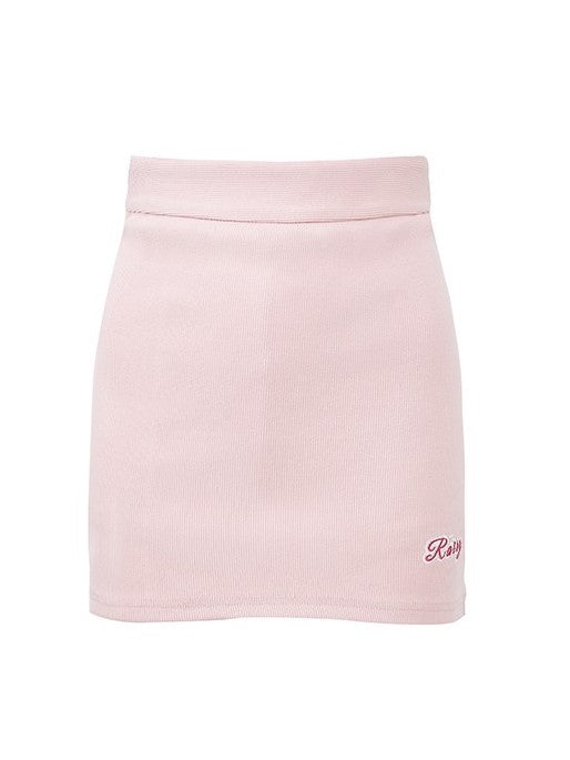 Pink Lined Bodycon Mini Skirt - Flattering Fit
