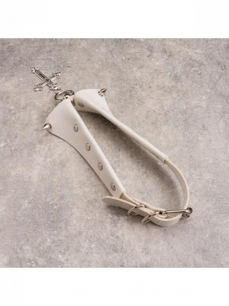5-Color Cross Pendant Choker - Strange Sugar