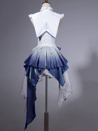 Elegantes Ouji Fashion Dreiteiliges Ensemble: Kleid