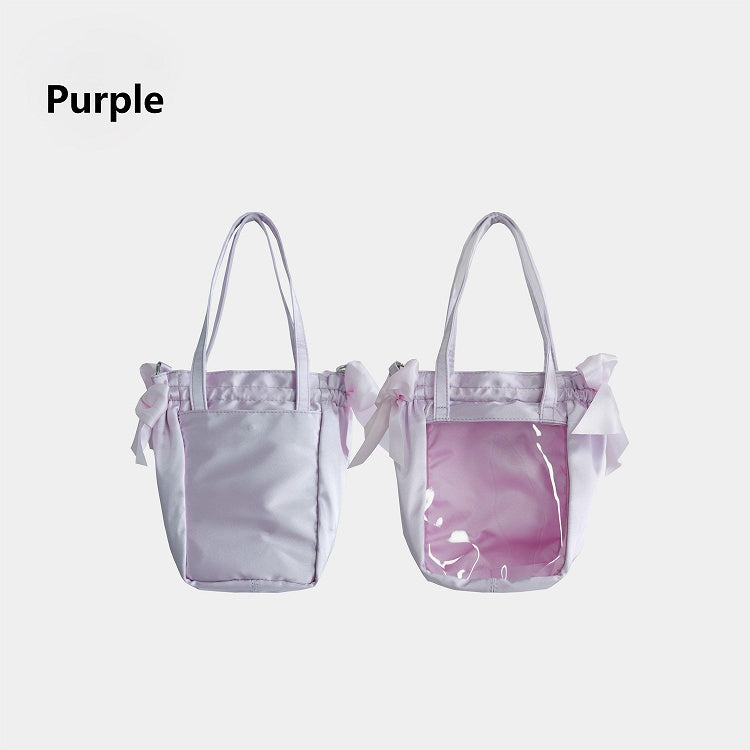 Satin Purple Bag Lace Ita Daily Bow