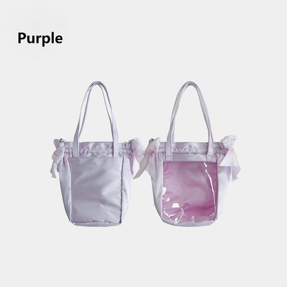 Satin Purple Bag Lace Ita Daily Bow