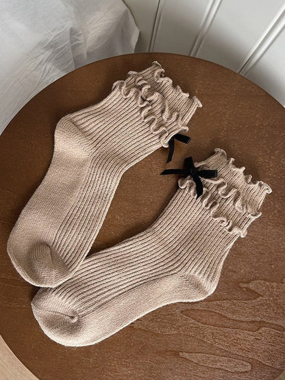 5 Style Ear and Socks Lolita Wood Wool Design Bow Butterfly Colors with