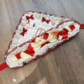 Yellow Red Bow Lolita Headscarf with Polka Dot Motif - A small milk candy