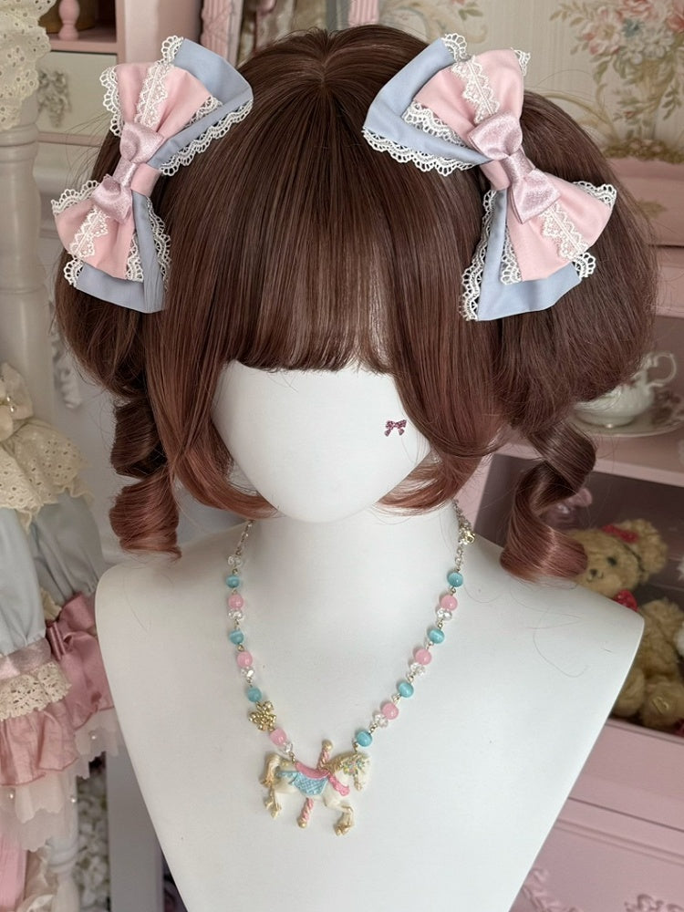 Trim Hairclip 3 Color Options Lace Bowknot