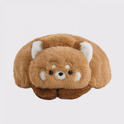 Brown Cute Red Panda Plush Hat