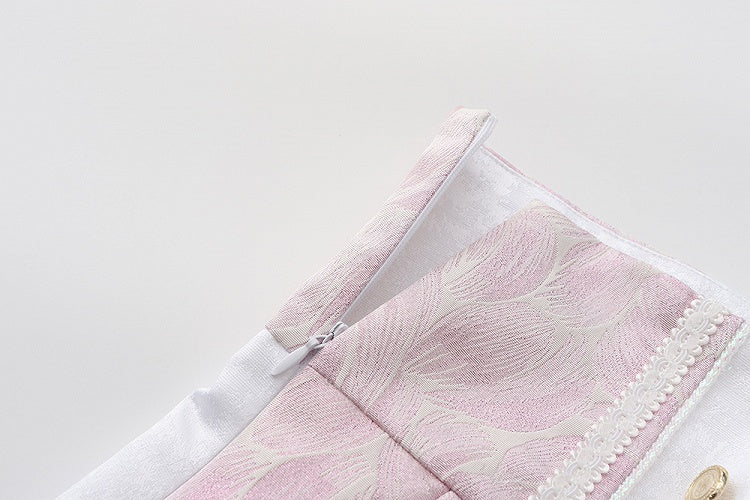 Ouji Pink Waist White Shorts and Lolita Prince High