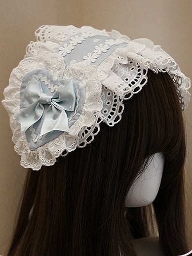 Hairband with Options Floral Heart Trim Lolita Lace Sweet and Applique – 5 Color