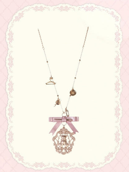 Elegant Gold Lolita Necklace with Bear - Treasure House