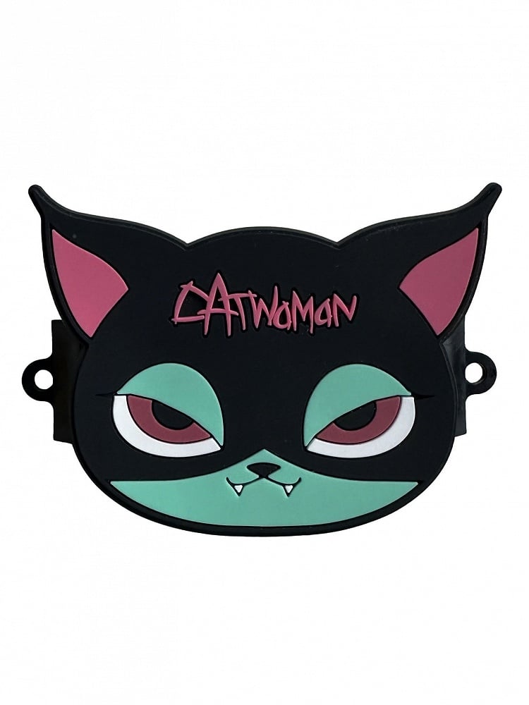 Gothic Cat Pink Phone Green Back Mobile Clip Black and