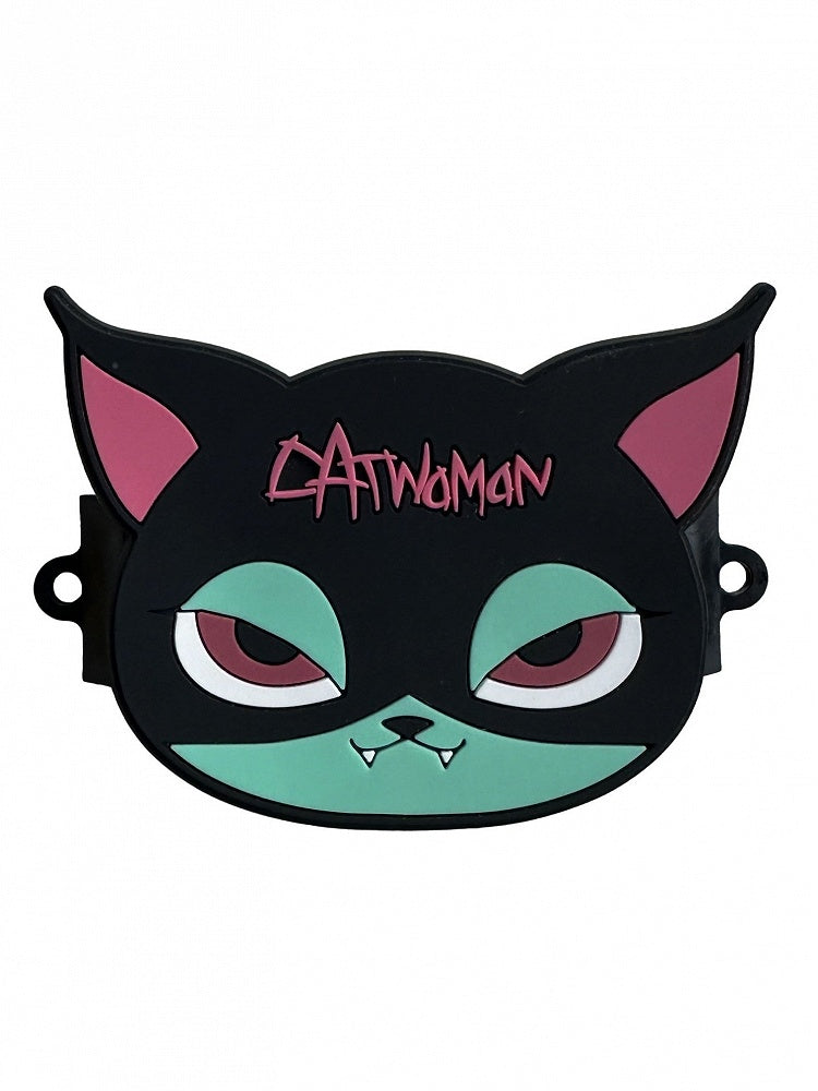 Pink Black Green Clip Phone Mobile Back and Gothic Cat