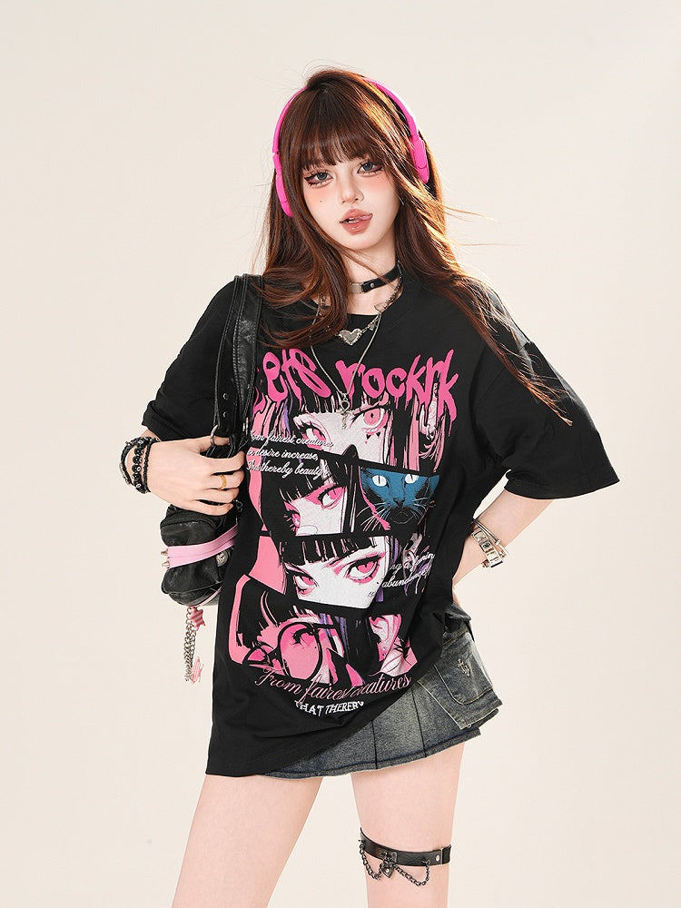 スカート ローウエスト ブルー/ブラック クロス装飾 ミニプリーツ デニム