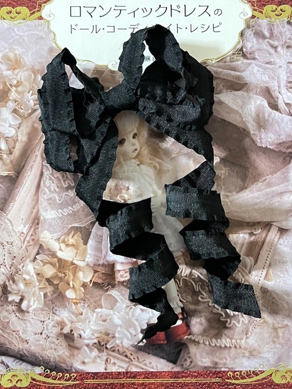 Details Ribbon 9 Twist – Lolita Color Ruffled Bow Hairclip