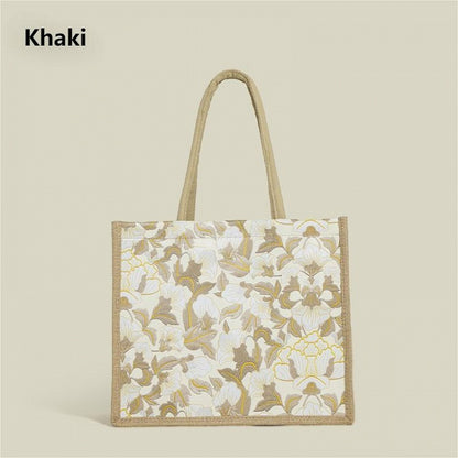 4 Colors Embroidery Handbag Flower