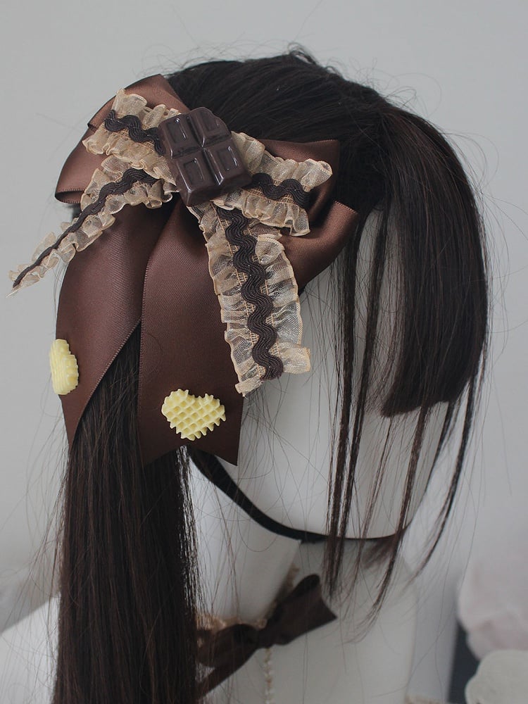 Clips Dessert Chocolate Hair Honeycomb Heart