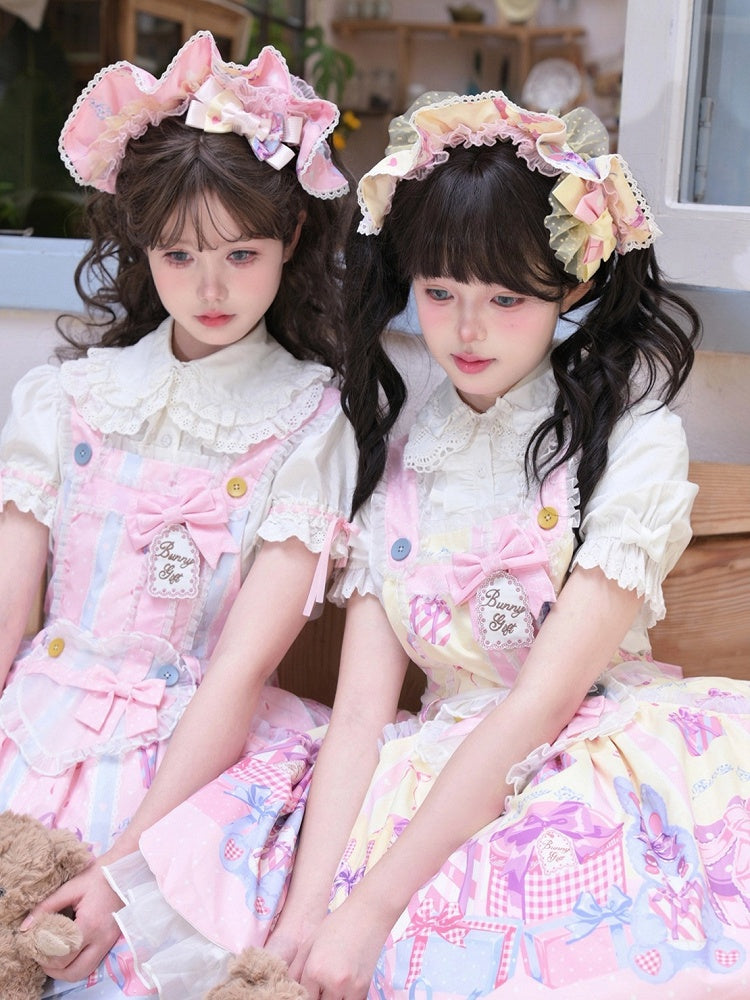 イエローピンクのボンネット /