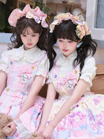 イエローピンクのボンネット /