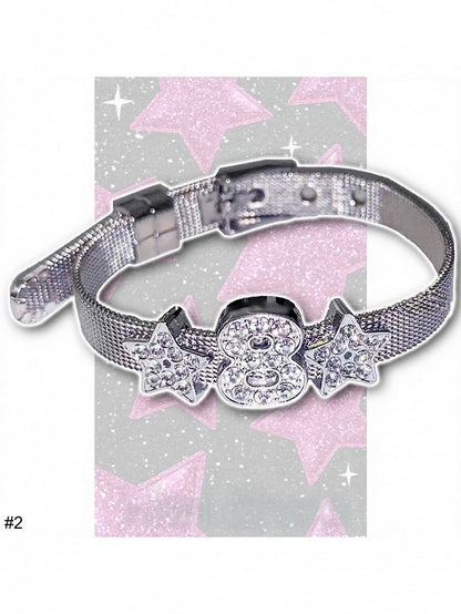 Silver Rhinestone Bracelet - Kiwi Store