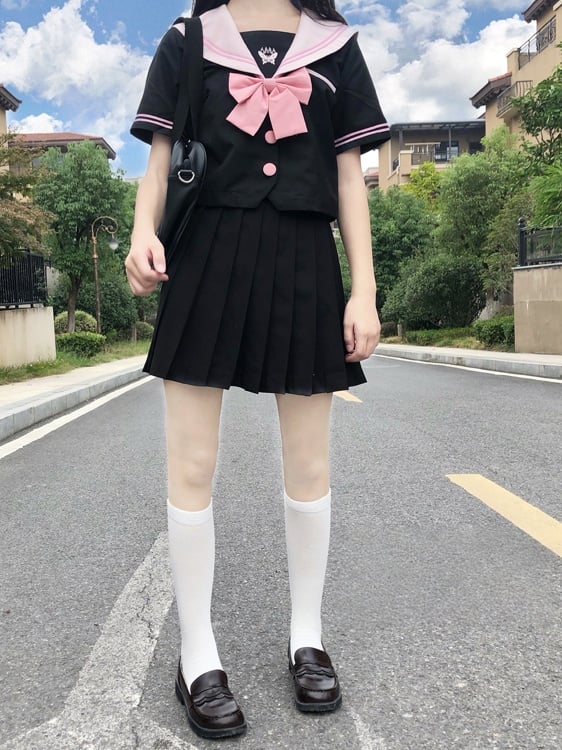 Socks Calf JK White/Black 10CM/15CM/25CM