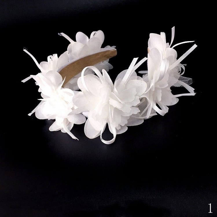 KC Lolita with Veil Lily Beads White Decorated