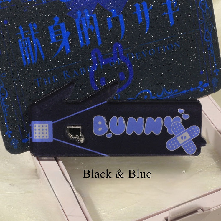 4 Hairclip Little Colors Bunny Style Acrylic Landmine Duckbill