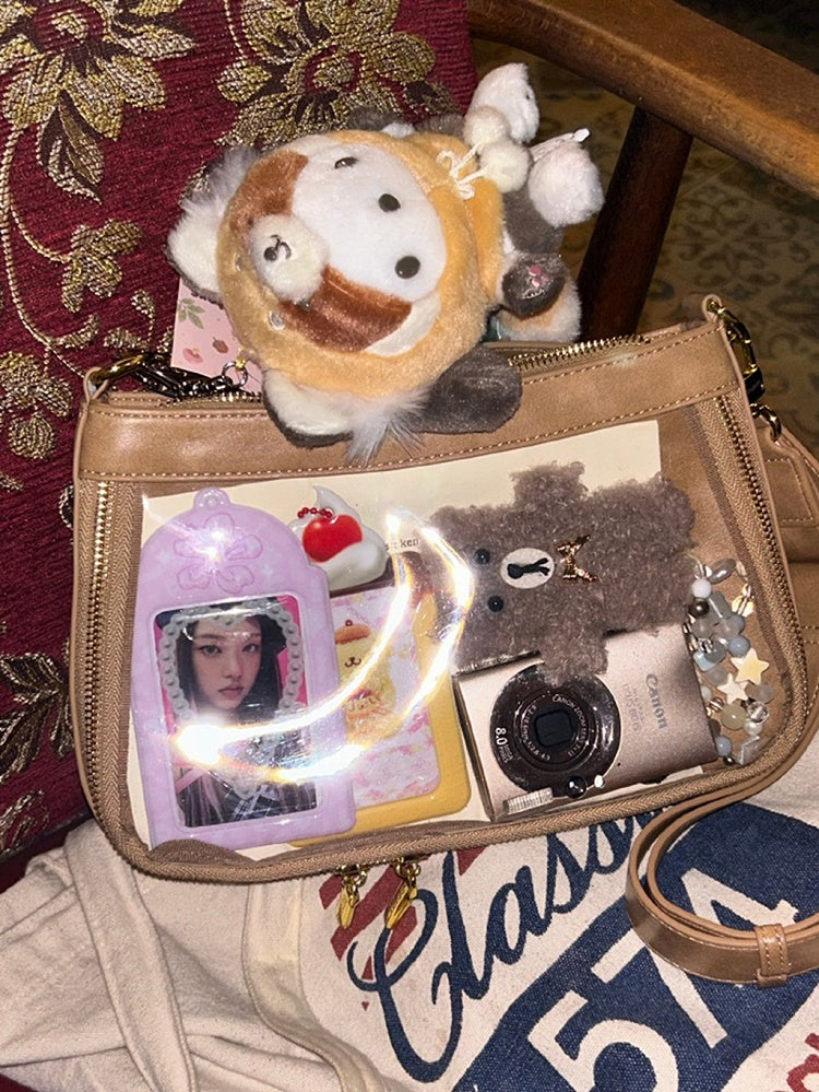 Khakifarbene Wasteland Punk Ita-Tasche mit Sweetheart-Anhänger