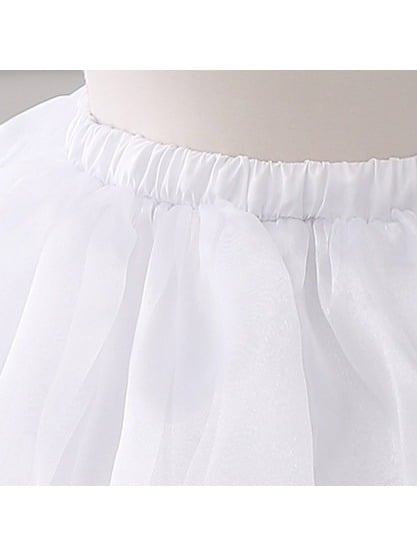 Adjustable Fish Bone Petticoat in Black/White for Daily Wear - Lolita Wind Story