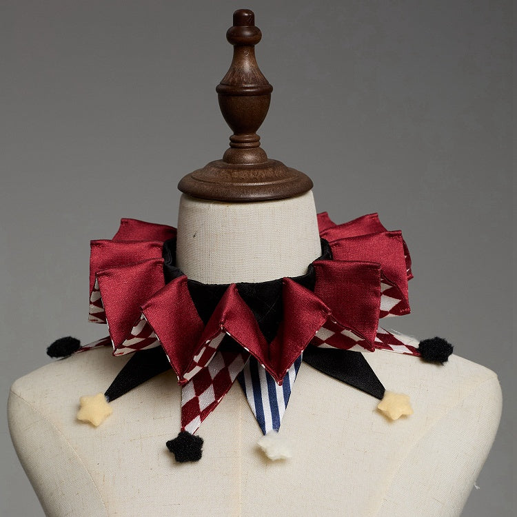 Circus Clown Ruffled Collar Lolita Style - Green Castle