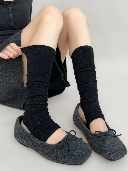 Warmers Ribbed Toe (3 Cutout Colors) Leg Knit
