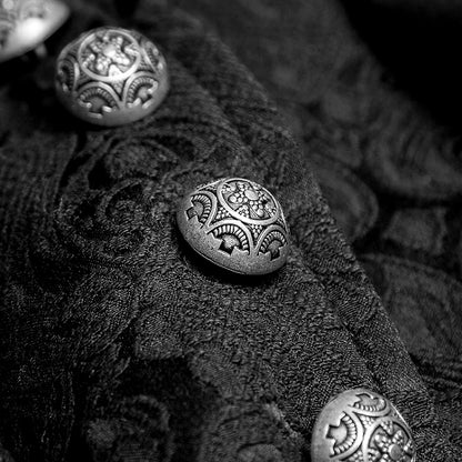 Black Jacket Fake Steampunk Two-pieces Gentleman