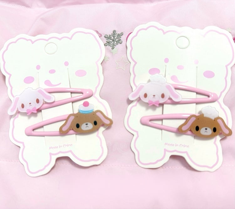 Lop-Eared Bunny Kawaii Hairclips