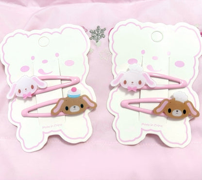Lop-Eared Bunny Kawaii Hairclips