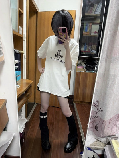 with Embellishment Crewneck White Sequins Wing Cotton T-shirt Pattern