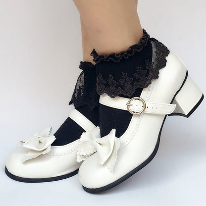 Elegant Shoes Custom Made Bow SP168082 Lolita