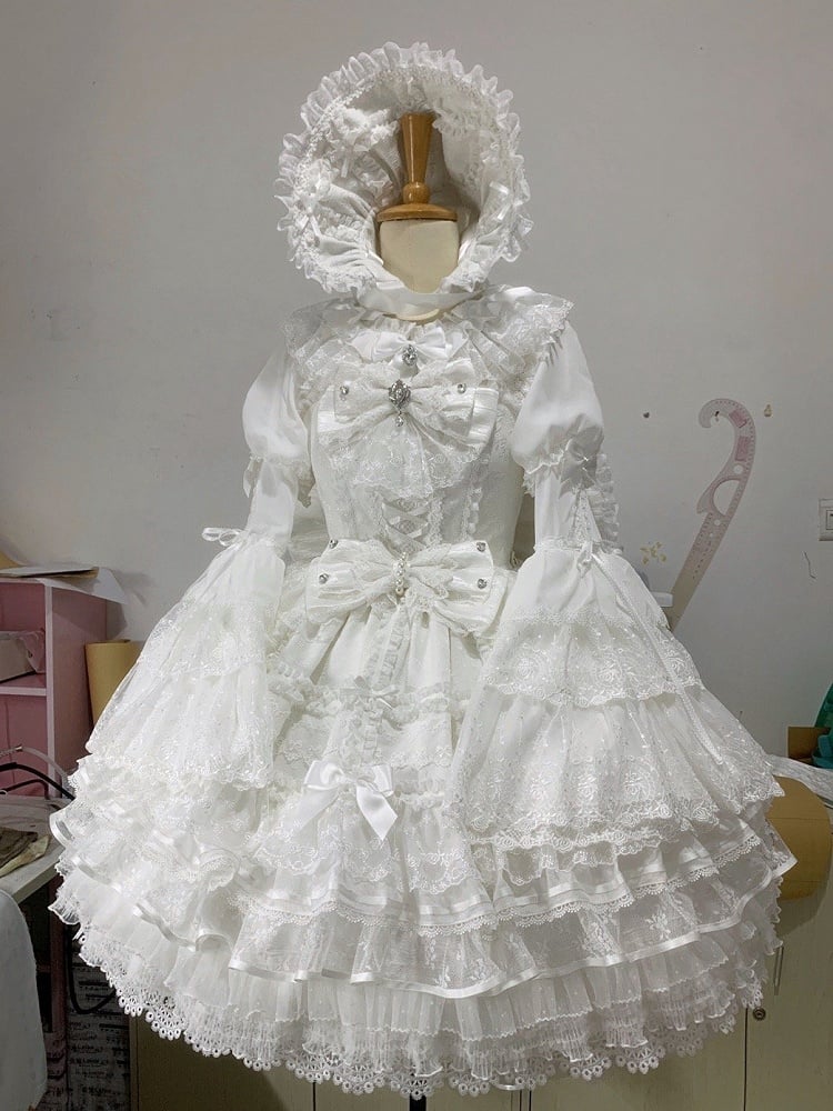 Jumper Shiro White Sweet Skirt Hime Lolita Dress Hanayome