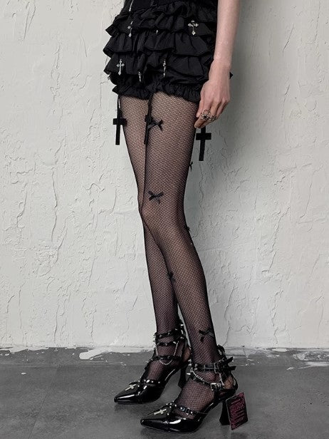 Details Punk Wasteland Tights Bowknot Colors 5 Y2K Options Grunge