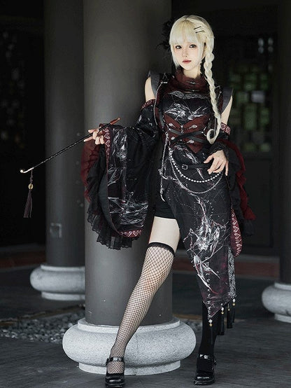 Belt Rings with Layered Chain