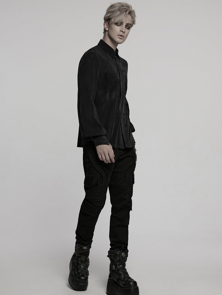 Black Men's Gothic Shirt