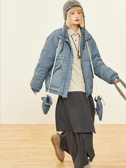Wide-leg Cut Dark Design Pants Asymmetrical Gray